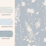 Laura Ashley Dragonfly Garden Chalk Blue Wallpaper - Image 4
