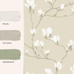 Laura Ashley Magnolia Grove Natural Wallpaper - Image 4