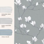Laura Ashley Magnolia Grove Slate Wallpaper - Image 4