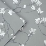 Laura Ashley Magnolia Grove Slate Wallpaper - Image 2
