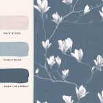 Laura Ashley Magnolia Grove Dusky Seaspray Wallpaper - Image 4