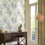 Laura Ashley Wisteria Garden Pale Iris Wallpaper - Image 5