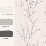Laura Ashley Pussy Willow Off White & Steel Wallpaper - Image 4