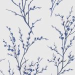 Laura Ashley Pussy Willow Off White & Midnight Wallpaper