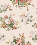 Laura Ashley Rosemore Pale Sable Wallpaper