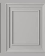 Laura Ashley Redbrook Pale Steel Wood Panel Wallpaper
