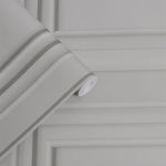 Laura Ashley Redbrook Pale Steel Wood Panel Wallpaper - Image 2