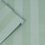 Laura Ashley Lille Pearlescent Stripe Jade Green Wallpaper - Image 2