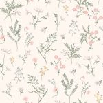 Laura Ashley Crosswell Coral Pink Wallpaper