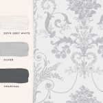 Laura Ashley Josette Metallic Silver Wallpaper - Image 4