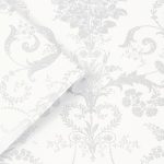 Laura Ashley Josette Metallic Silver Wallpaper - Image 2