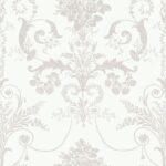 Laura Ashley Josette Dove Grey & White Wallpaper