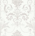 Laura Ashley Josette Dove Grey & White Wallpaper