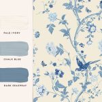Laura Ashley Summer Palace Royal Blue Wallpaper - Image 4