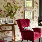 Laura Ashley Gosford Cranberry Wallpaper - Image 5
