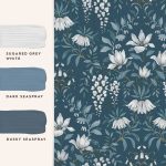 Laura Ashley Parterre Dark Seaspray Wallpaper - Image 4