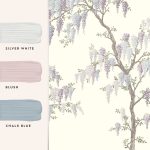 Laura Ashley Wisteria Garden Mural Pale Iris 3M x 2.8M - Image 3