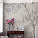 Laura Ashley Wisteria Garden Mural Pale Iris 3M x 2.8M - Image 4