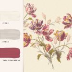 Laura Ashley Gosford Mural Cranberry 3M x 2.8M - Image 3