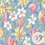 Laura Ashley Tulips China Blue Wallpaper - Image 4