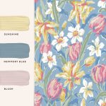 Laura Ashley Tulips China Blue Wallpaper - Image 5