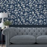 Laura Ashley Rye Midnight Seaspray Blue Wallpaper - Image 6