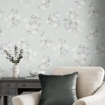 Laura Ashley Igerna Pale Duck Egg Blue Wallpaper - Image 6