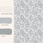 Laura Ashley Louise Slate Grey Wallpaper - Image 5