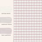 Laura Ashley Gingham Pale Amethyst Purple Wallpaper - Image 4