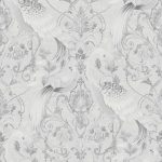 Laura Ashley Tregaron Silver Wallpaper
