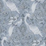 Laura Ashley Tregaron Midnight Blue Wallpaper