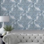 Laura Ashley Tregaron Midnight Blue Wallpaper - Image 7