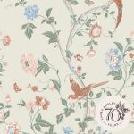 Laura Ashley Summer Palace Sage & Apricot Wallpaper - Image 4