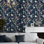 Laura Ashley Summer Palace Midnight Blue Wallpaper - Image 6