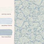 Laura Ashley Trailing Laurissa Pale Seaspray Blue Wallpaper - Image 4