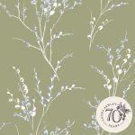 Laura Ashley Pussy Willow Moss Green Wallpaper - Image 3