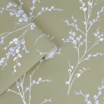 Laura Ashley Pussy Willow Moss Green Wallpaper - Image 2