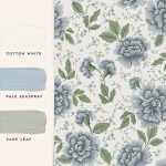 Laura Ashley Pickworth Posy Pale Seaspray Blue Wallpaper - Image 4
