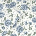 Laura Ashley Pickworth Posy Pale Seaspray Blue Wallpaper - Image 2