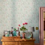 Laura Ashley Mosedale Posy Dark Duck Egg Blue Wallpaper - Image 5