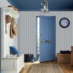 Laura Ashley Farnworth Stripe Smoke Blue Wallpaper - Image 5