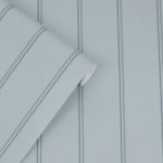 Laura Ashley Chalford Wood Panelling Seaspray Blue Wallpaper - Image 2