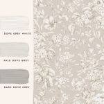 Laura Ashley Heledd Blooms Dove Grey Wallpaper - Image 4
