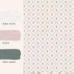 Laura Ashley Kate Coral Pink Wallpaper - Image 4