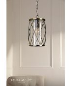 Laura Ashley Beckworth Ceiling Lantern Antique Brass & Glass - Image 3