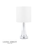 Laura Ashley Blake Table Lamp Polished Chrome & Crystal With Shade LED