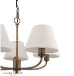 Laura Ashley Denston 5lt Pendant Antique Bronze With Shade - Image 3