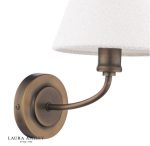 Laura Ashley Denston Wall Light Antique Bronze With Shade - Image 3