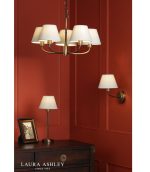 Laura Ashley Denston 5lt Pendant Antique Bronze With Shade - Image 6