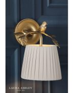 Laura Ashley Egelton Wall Light Aged Brass With Shade - Image 2